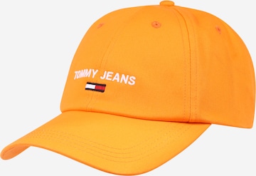 Tommy Jeans Cap in Orange: front