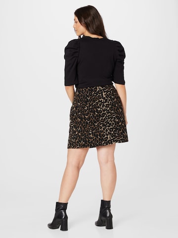 Noisy May Curve Skirt 'LANNY' in Black