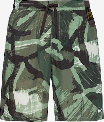 NIKE Regular Workout Pants 'Form' in Green: front