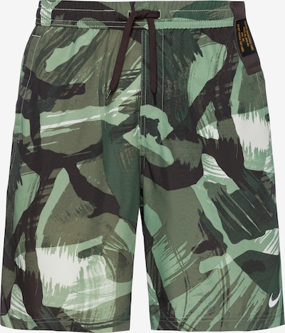 NIKE Workout Pants 'Form' in Green / Light green / Black / White, Item view
