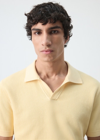 MANGO MAN Poloshirt 'Salas' in Gelb