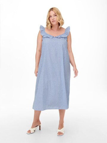 ONLY Carmakoma - Vestido 'Rally' em azul: frente