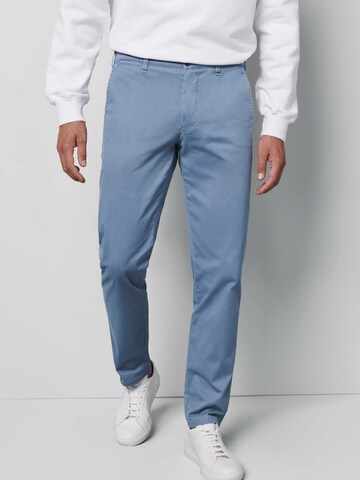 MEYER Regular Chino trousers in Blue: front