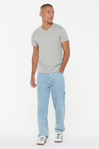 Harlem Soul T-Shirt V-Neck, 2er-Pack in Grau