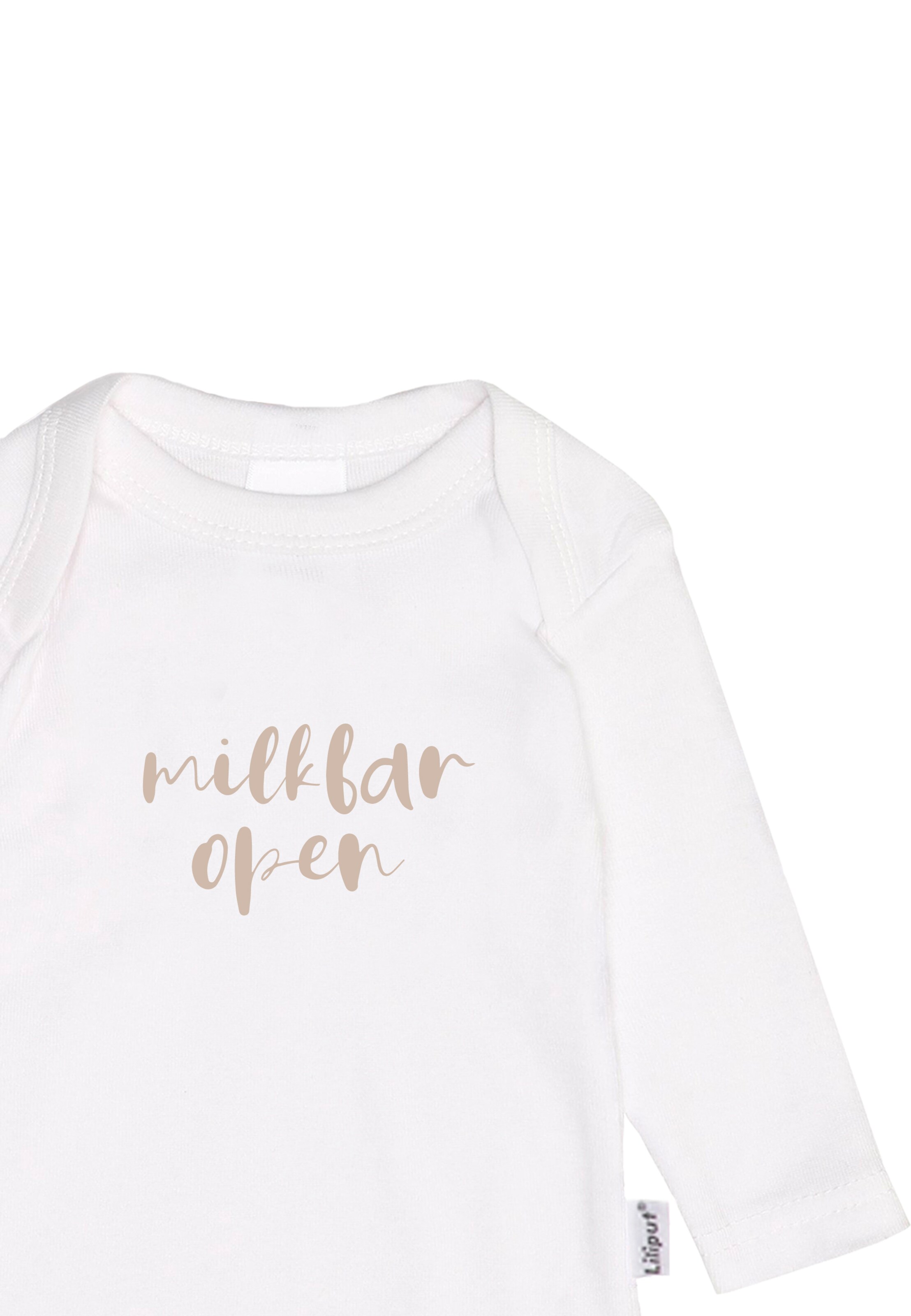 LILIPUT Romper/Bodysuit 'Milkbar open & Baby bear' in White