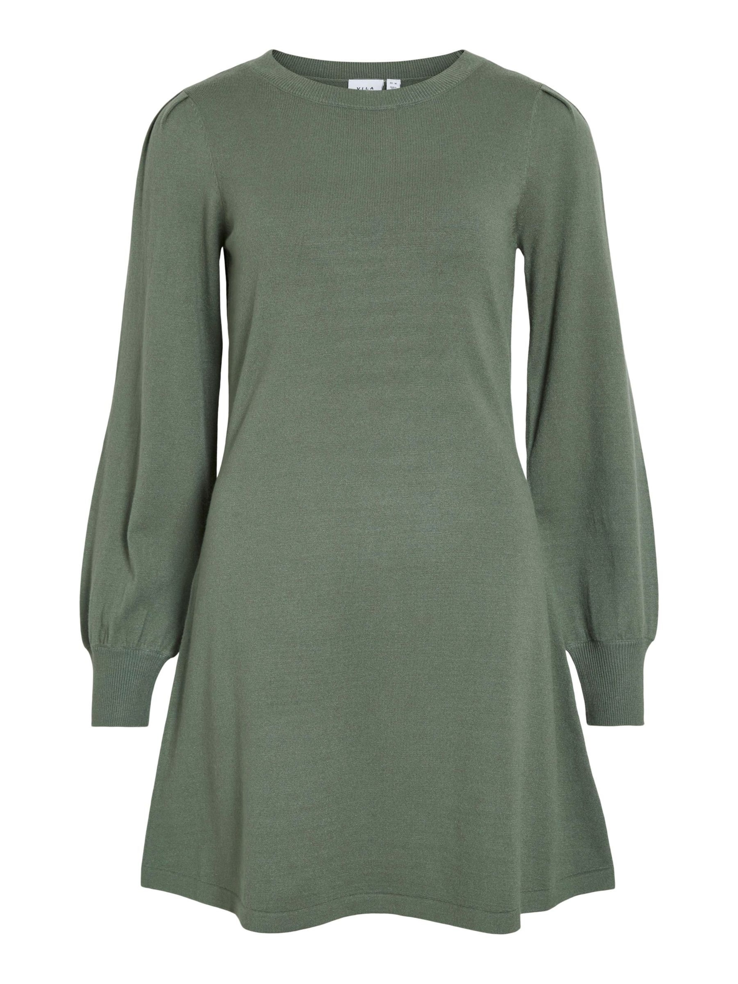 VILA Strikkjole 'VIRICKY' i grøn: forside