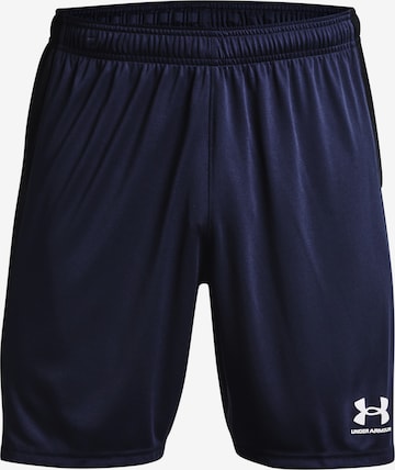 UNDER ARMOUR Sports trousers 'Challenger' in Blue: front