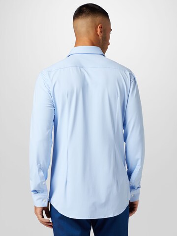 HUGO Slim fit Button Up Shirt 'Kenno' in Blue