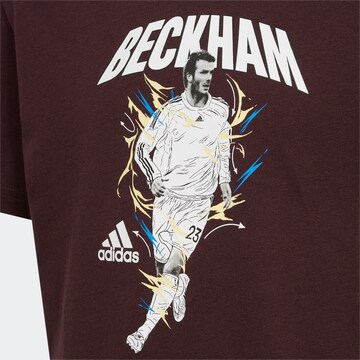 ADIDAS PERFORMANCE T-Shirt 'Beckham Graphic ' in Rot