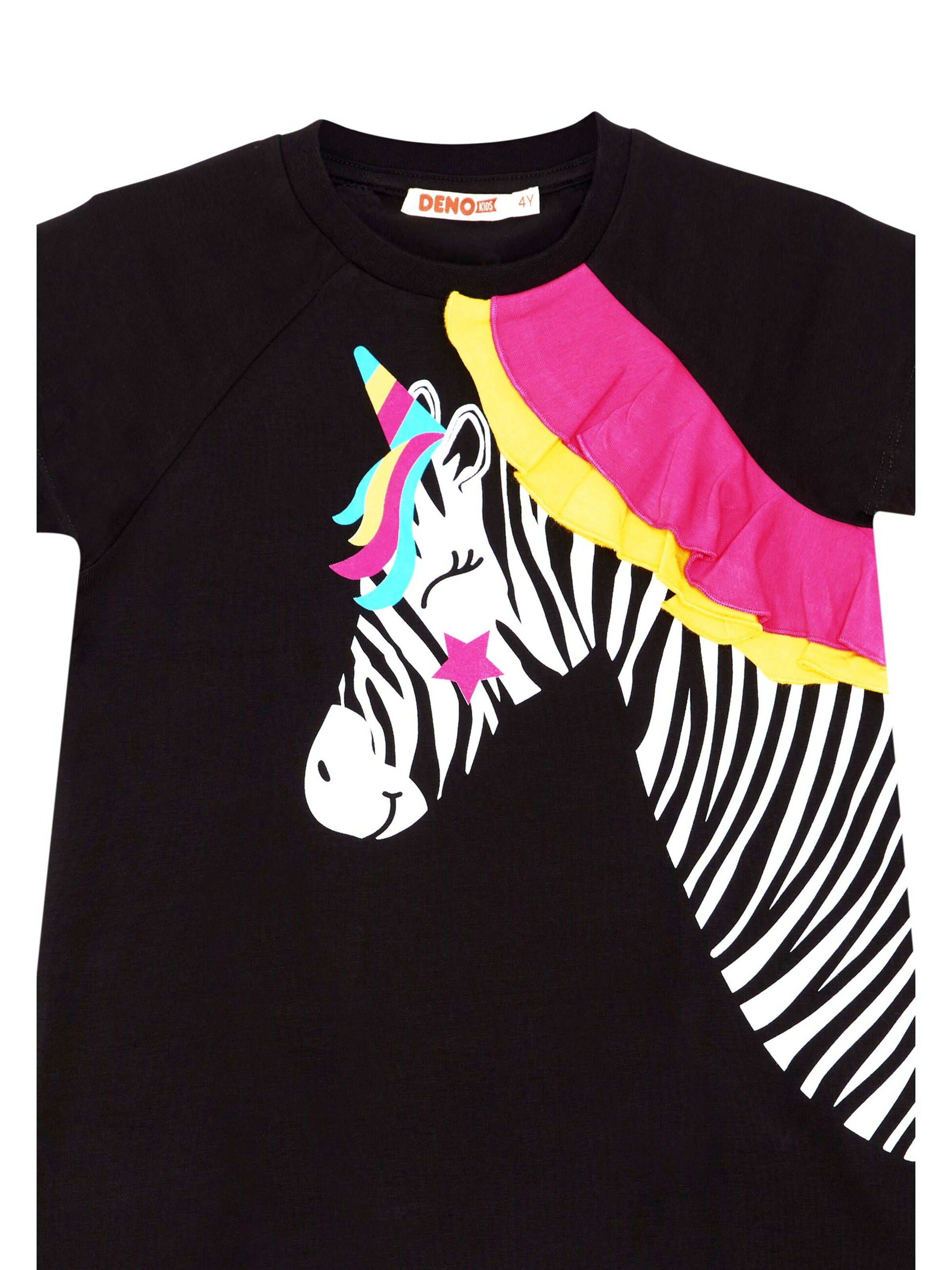 Denokids Tracksuit 'Zebracorn' in Black