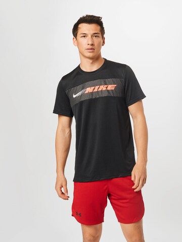 NIKE - Camiseta funcional 'Superset Energy' en negro: frente