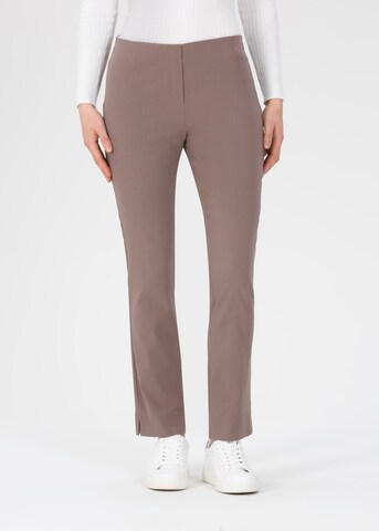 STEHMANN Slimfit Hose 'Ina' in Taupe | ABOUT YOU