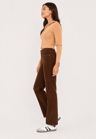 Regular Pantalon Elara en marron