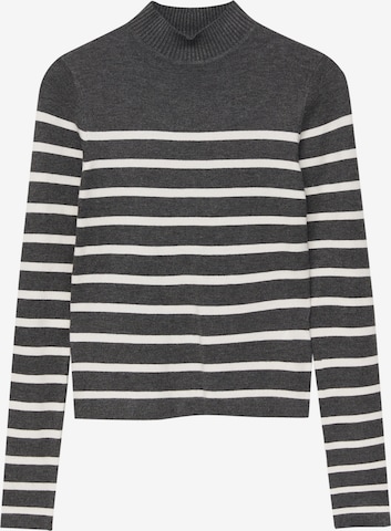 Pull-over Pull&Bear en gris : devant