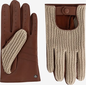 Roeckl Full Finger Gloves 'Le Mans' in Beige: front