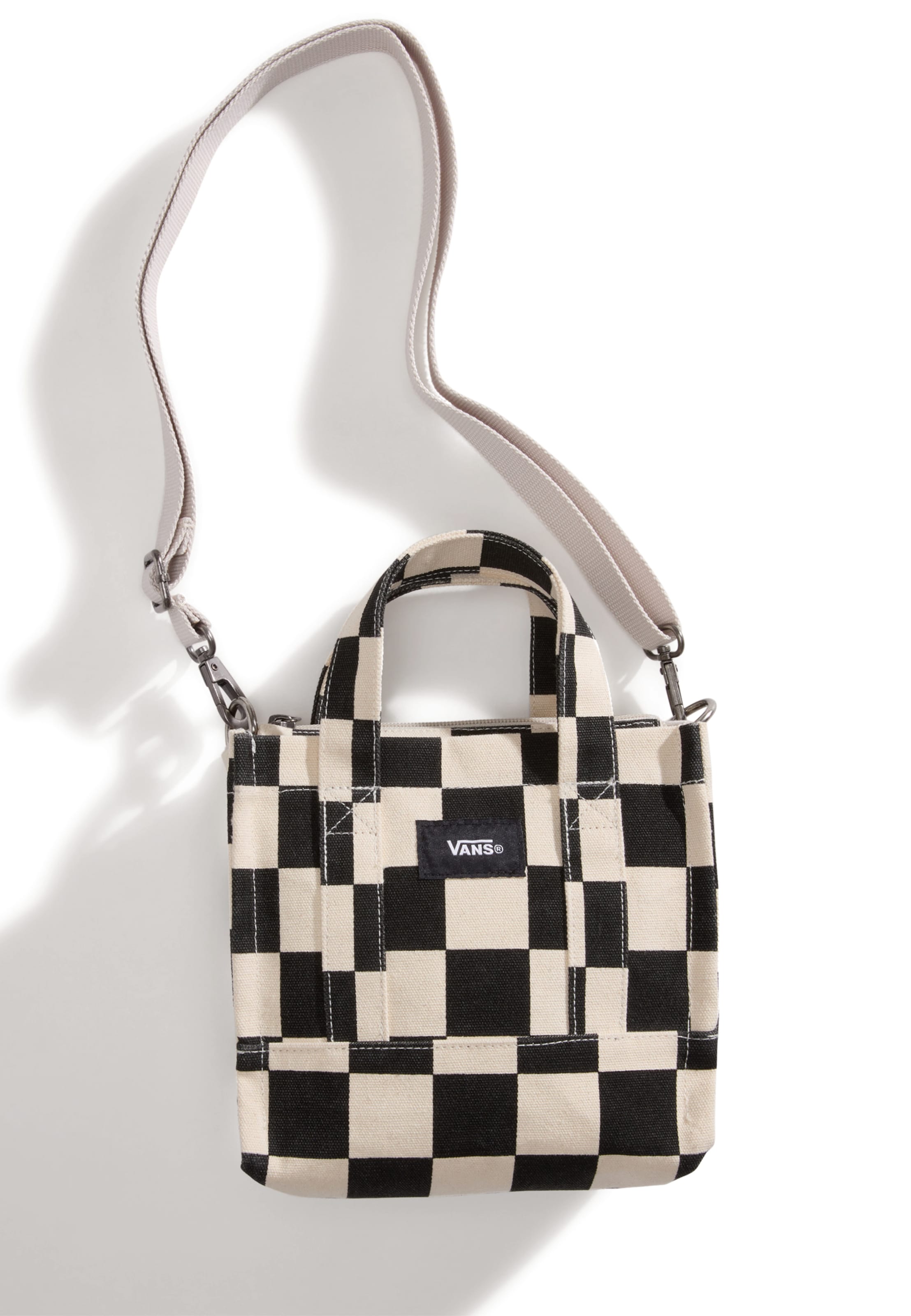 VANS Чанта за през рамо тип преметка 'Lil Pergs' в бяло