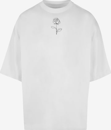 T-Shirt 'Spring - Rose' Merchcode en blanc : devant