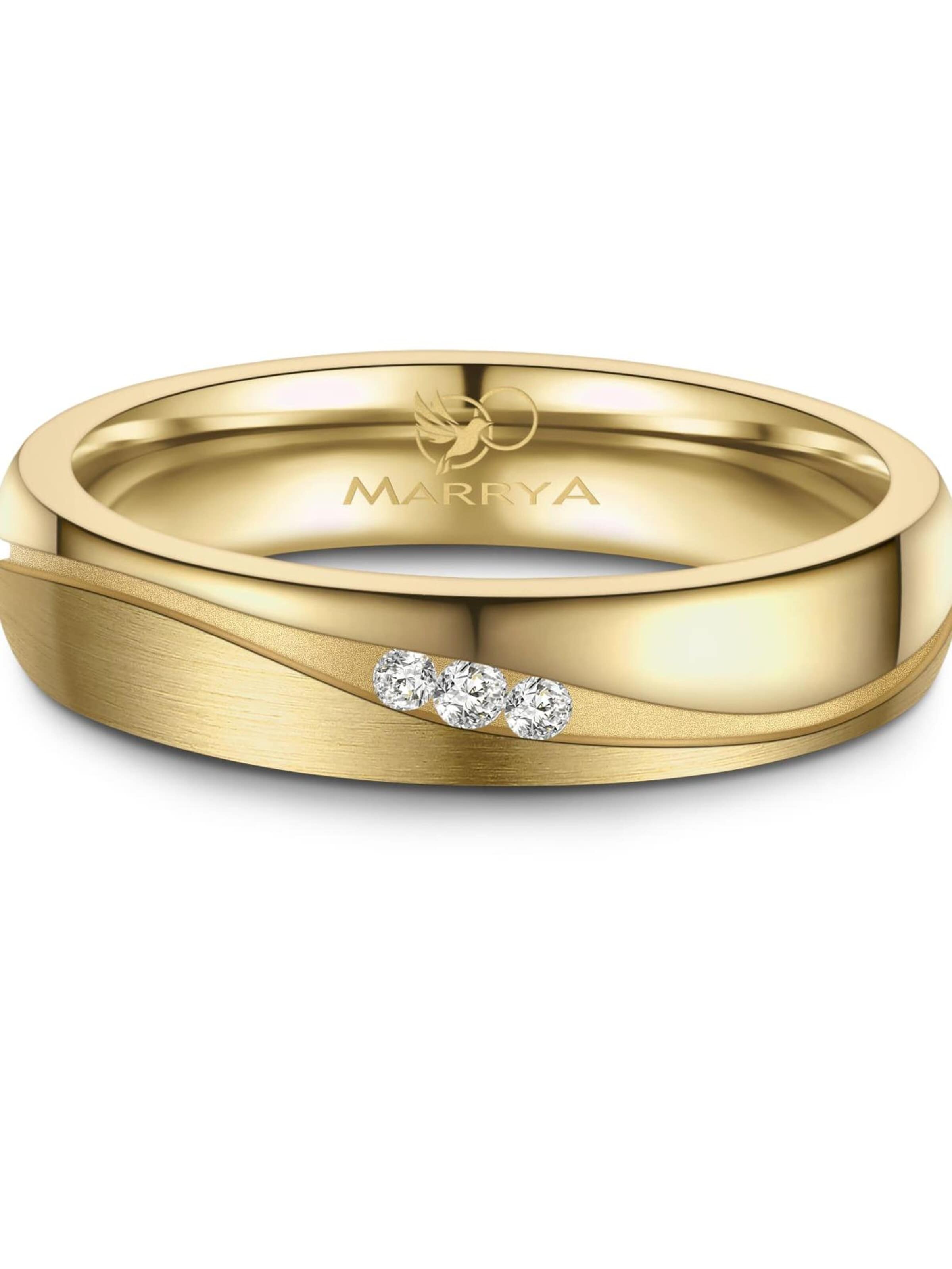 MARRYA Ring 'MARRYA TI-35 Ehering aus Titan' in Gold