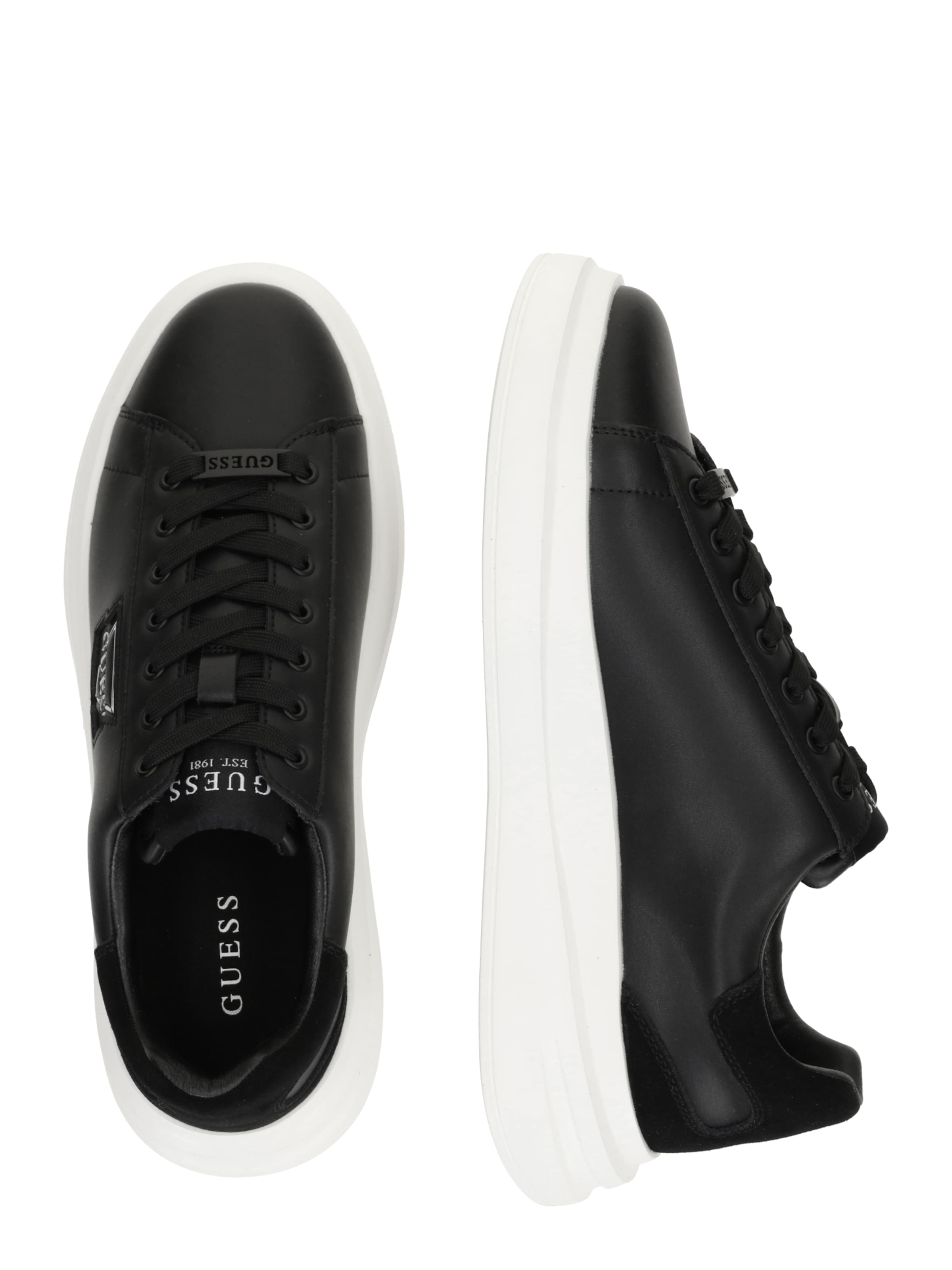 Baskets basses 'ELBAN' GUESS en noir