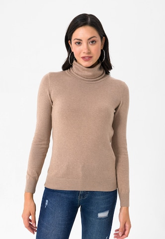 Jimmy Sanders Sweater in Brown: front