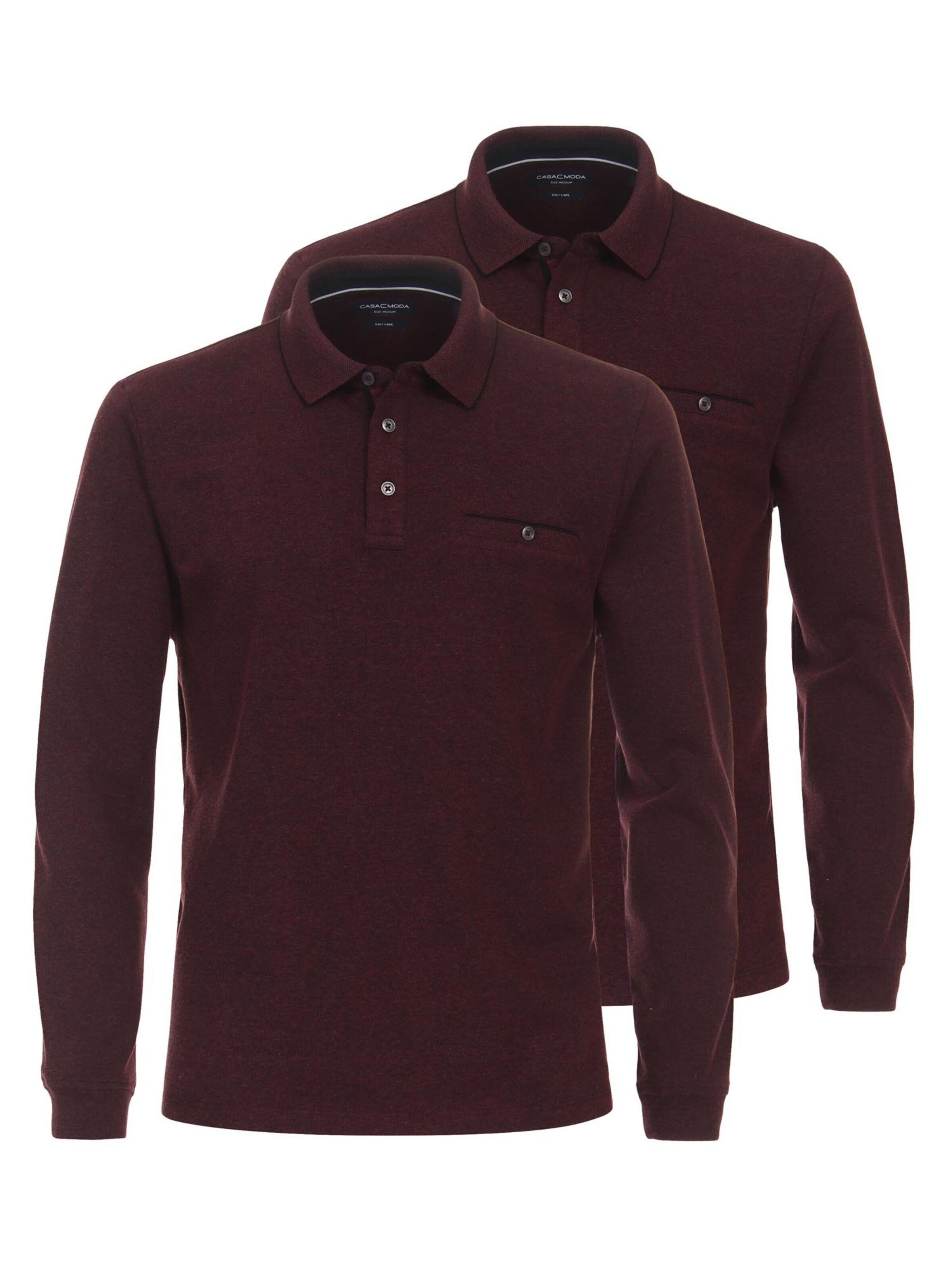 CASAMODA Shirt 'Basic' in Rood: voorkant