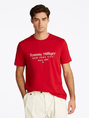 Maglietta di TOMMY HILFIGER in rosso: frontale