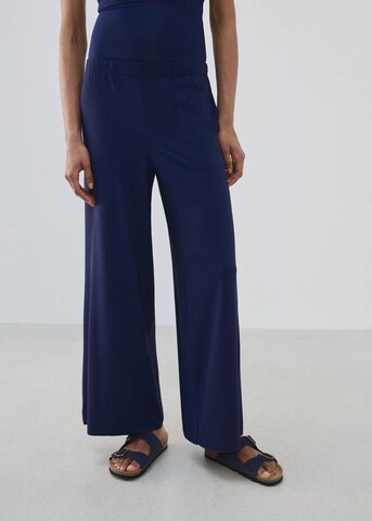 MANGO Regular Pants 'Brava' in Blue: front