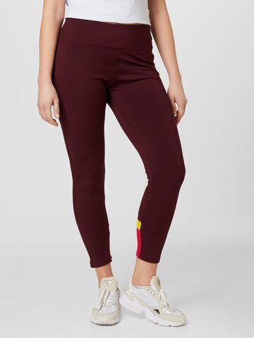 Esprit Sport Curvy Skinny Kalhoty – červená: přední strana