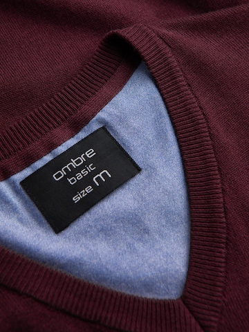 Pullover di Ombre in rosso