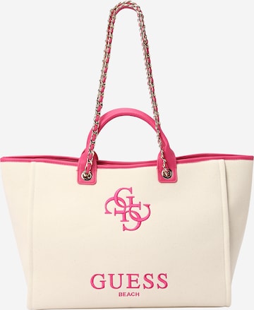 GUESS Beach bag in Beige: front