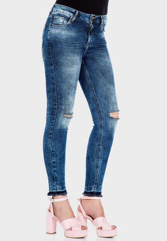 CIPO & BAXX Skinny Jeans 'Susan' in Blue: front