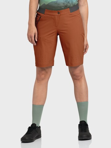 Schöffel Regular Outdoor trousers 'Mellow' in Red: front