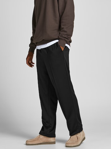 JACK & JONES Regular Pleated Pants 'Bill Pete' in Black