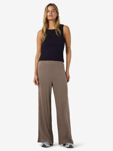 Noisy may Wide leg Trousers 'NMPASA' in Brown