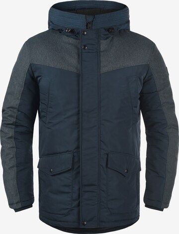 !Solid Winter Parka in Blue: front