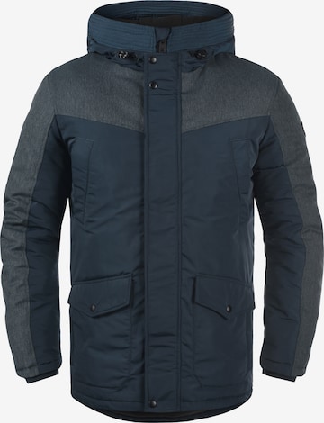 !Solid Winterparka in Blauw: voorkant