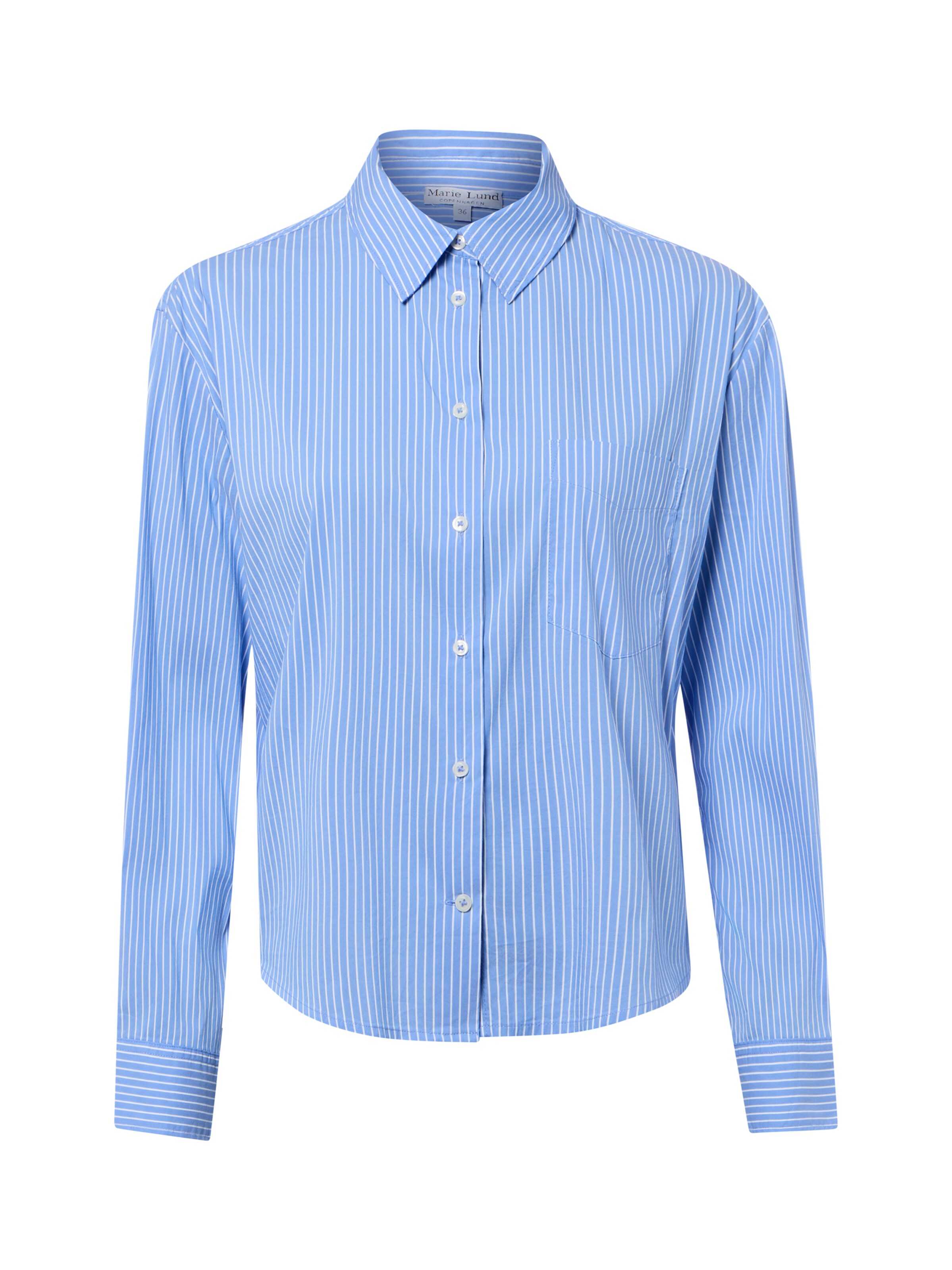 Marie Lund Bluse 'Medina' in XS in hellblau / weiß, Produktansicht