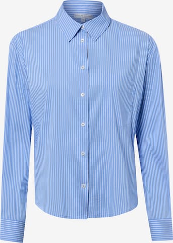 Marie Lund Bluse 'Medina' in Blau: Vorderseite