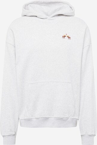 Abercrombie & Fitch Sweatshirt 'FESTIVE' in Grey: front