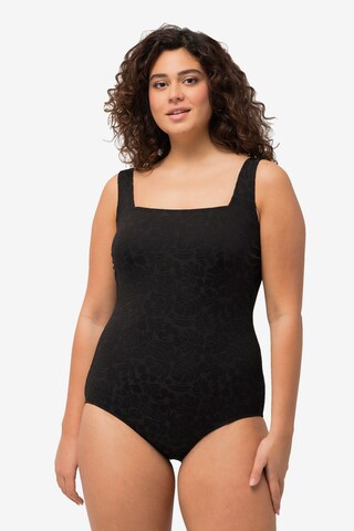 Bustier Maillot de bain Ulla Popken en noir : devant