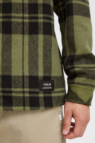 Coupe regular Chemise !Solid en vert