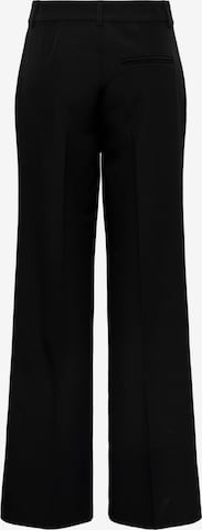 ONLY - Perna larga Calças com vincos em preto