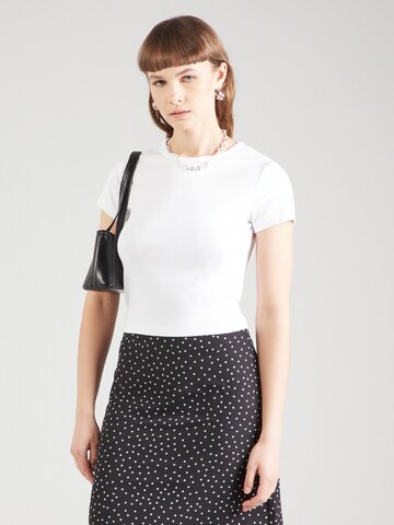Tricou de la Gina Tricot pe negru: față