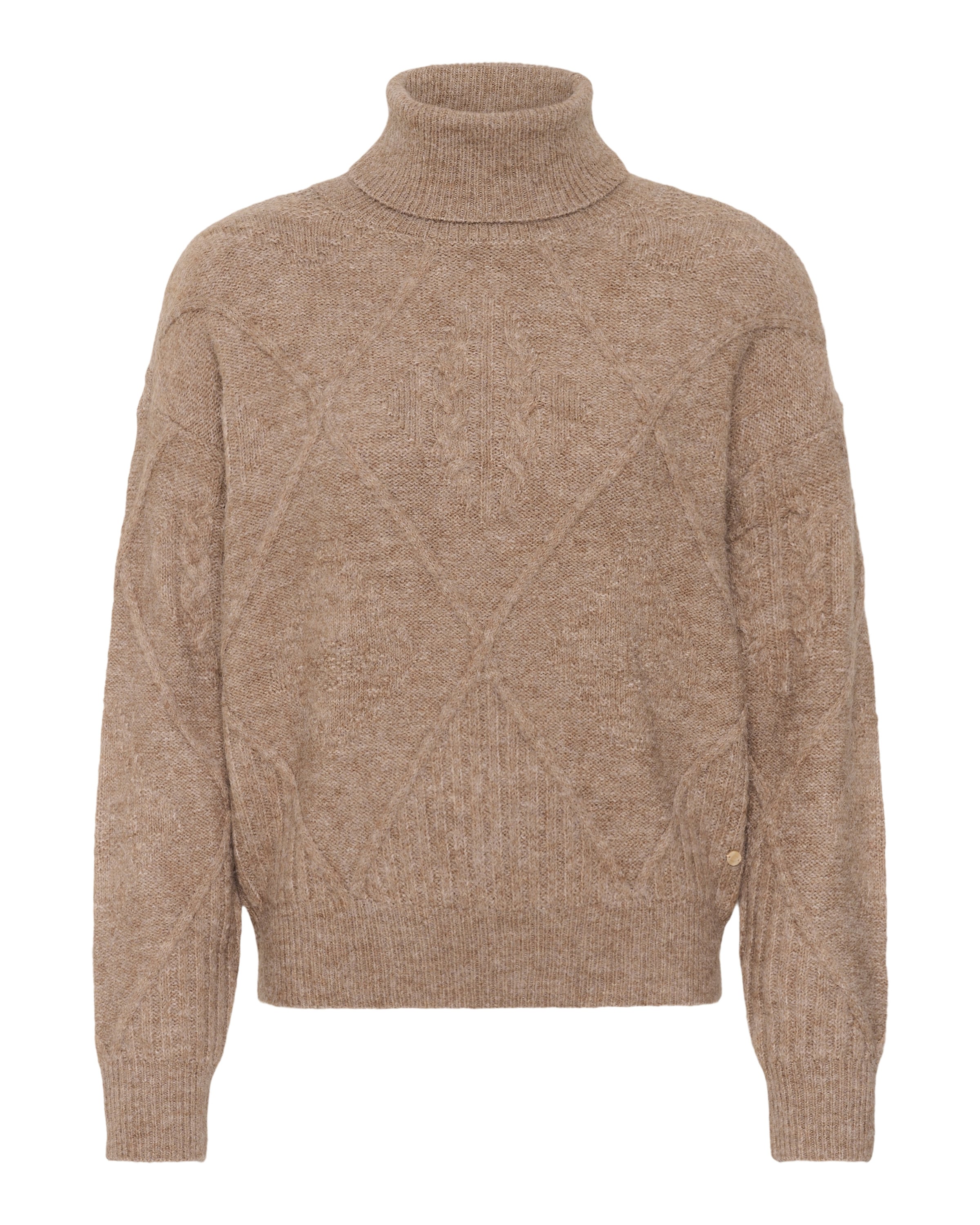 Cream Pulóver 'Pullover 'Gloria' - barna: elől