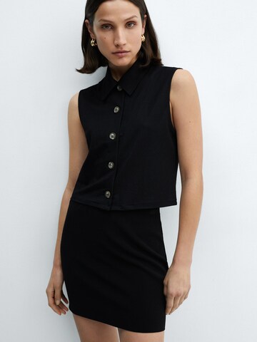 MANGO Vest 'CINTIA' in Black