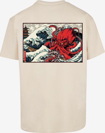 T-Shirt 'Octopus Japan' F4NT4STIC en beige