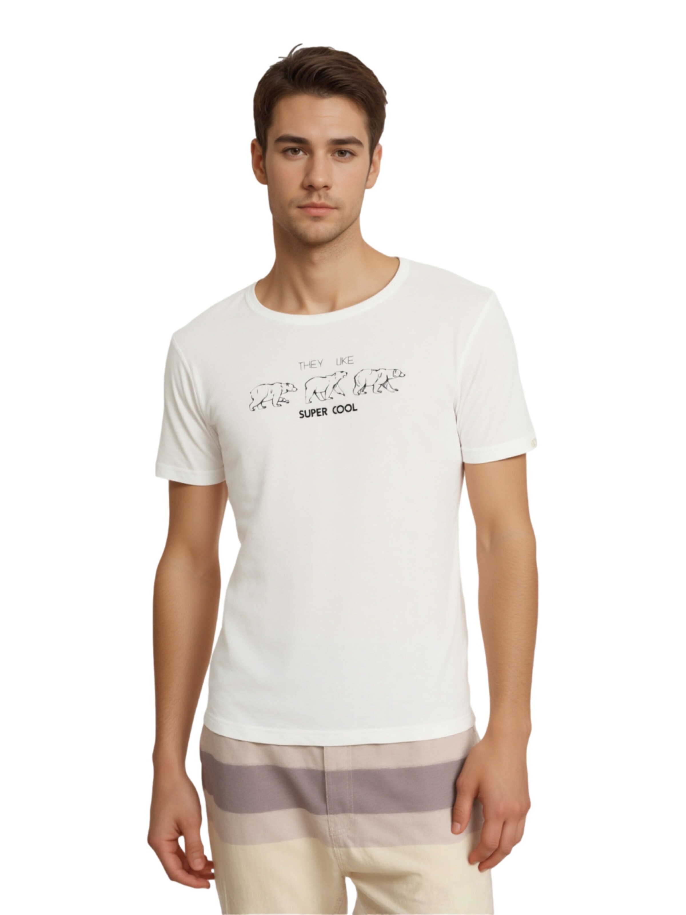 Ragwear Shirt 'Rezy' in Wit: voorkant