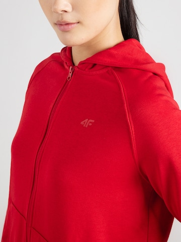 4F Sports sweat jacket in Red