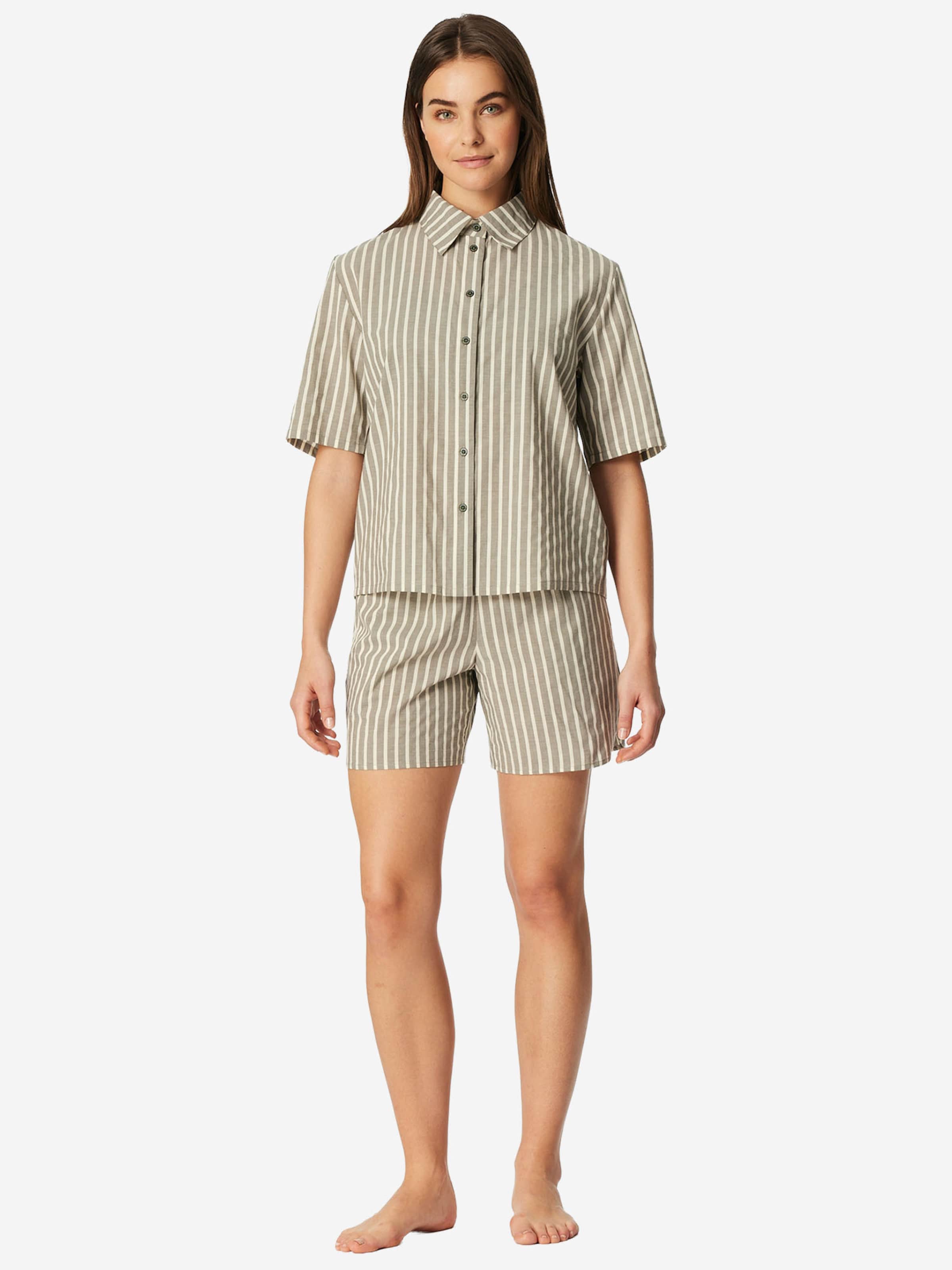 Pyjama ' Selected Premium ' SCHIESSER en beige : devant