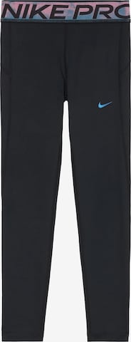 NIKE Skinny Sportbroek in Zwart: voorkant